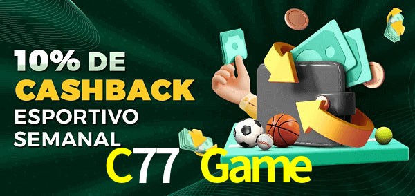 10% de bônus de cashback na C77 Game