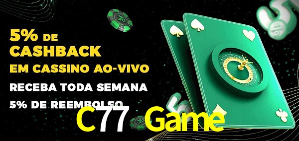 Promoções do cassino ao Vivo C77 Game